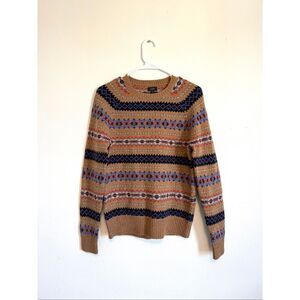 J Crew Fair Isle Wool Sweater
